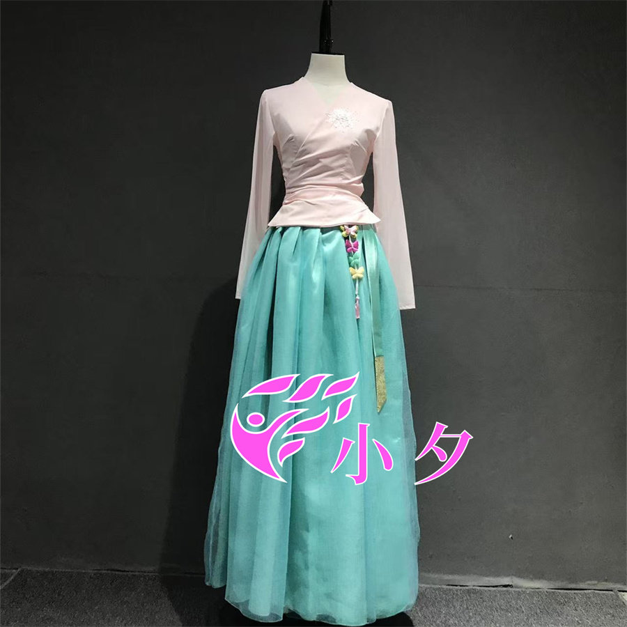 朝鲜舞蹈服装班级定制课堂练习服装舞台演出服装图片