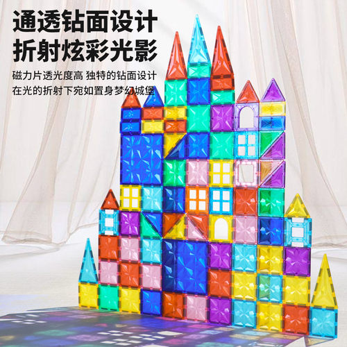 GiroMag钻面156片钻面彩窗磁力片
