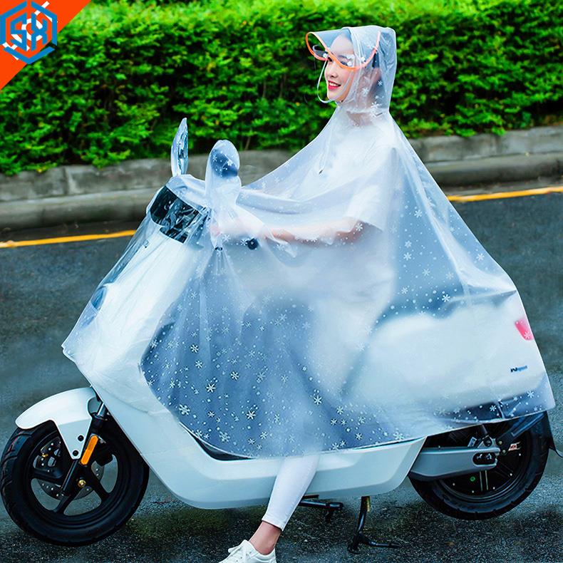 单人长款加大新款女雨披电动车电瓶车全身加厚雨披电车雨衣防雨