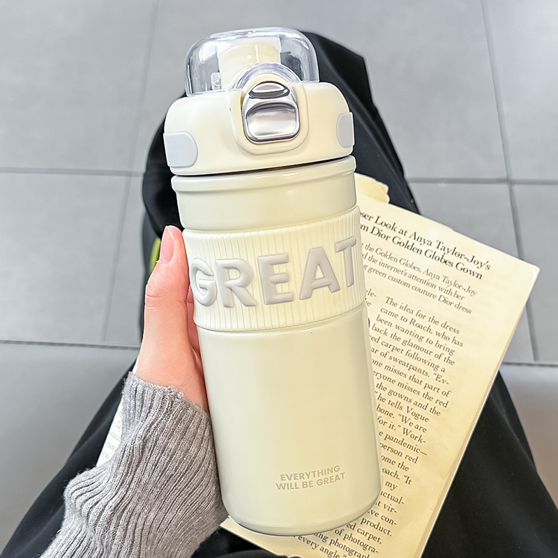 316不锈钢便携双饮保温杯