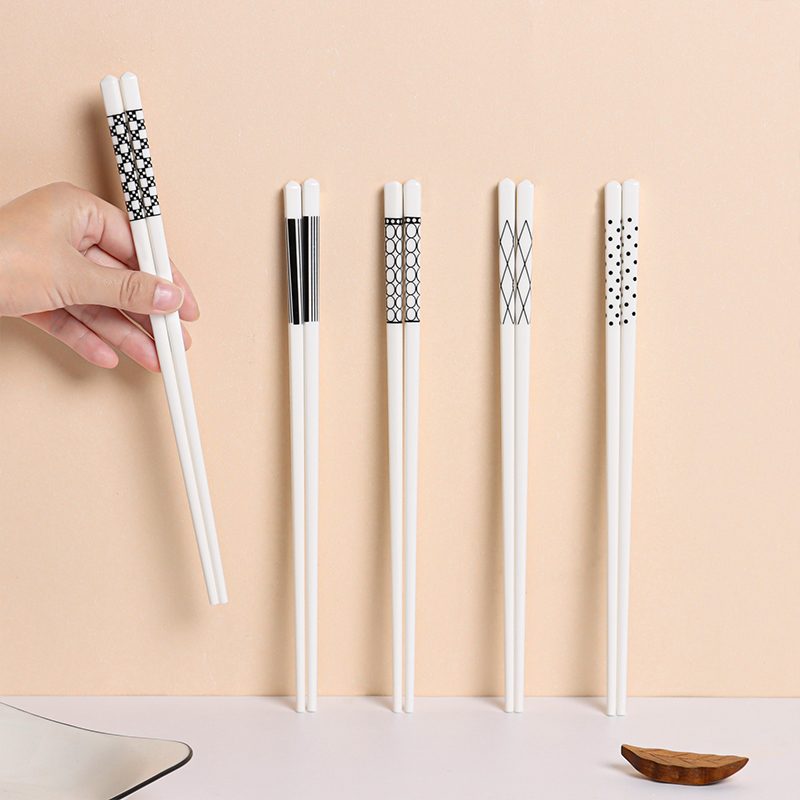 怀瑾陶瓷筷子5双装防潮