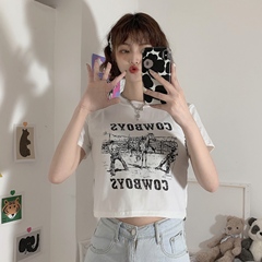 實拍實價2021新款短款上衣打底T恤女