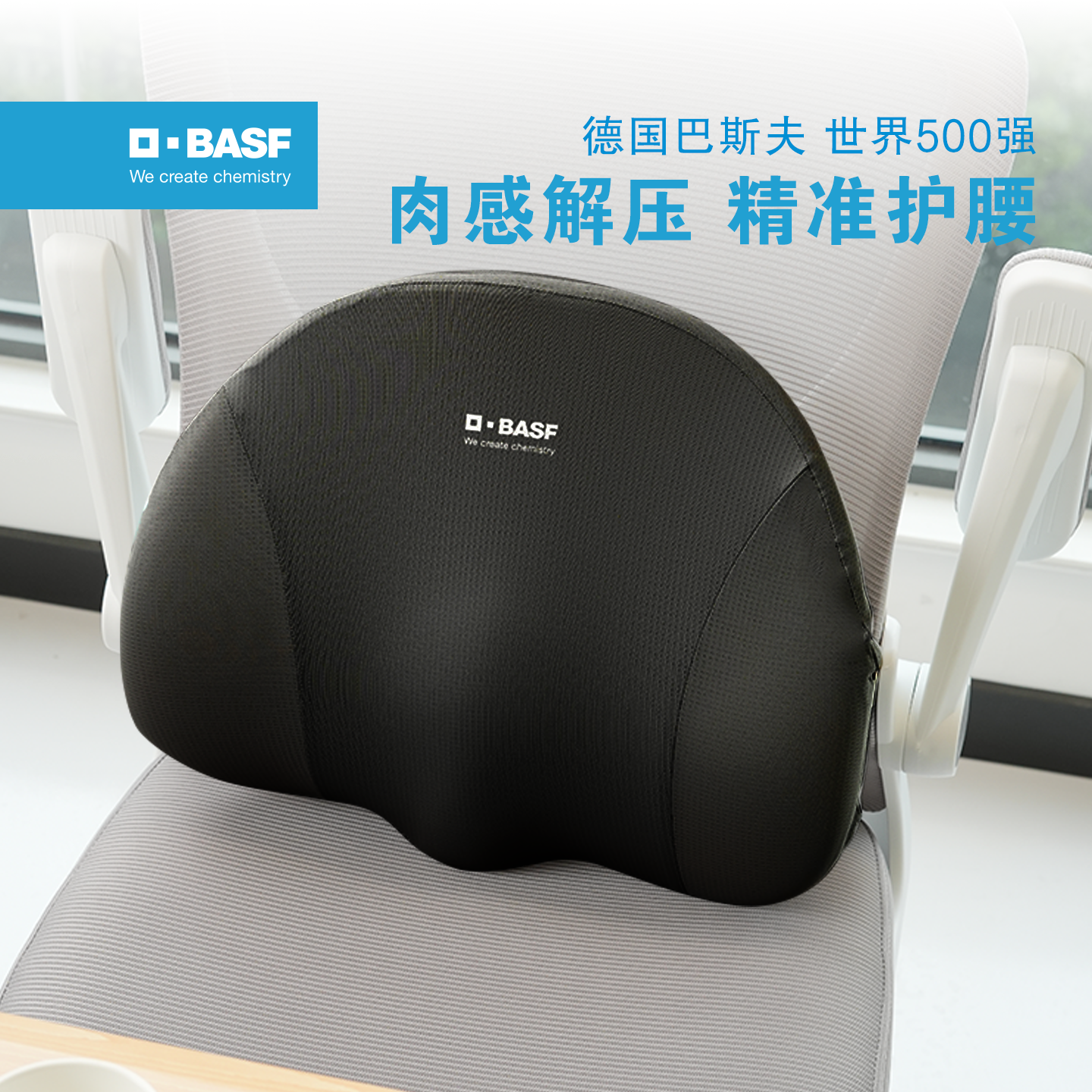 德国巴斯夫记忆棉护腰支撑腰靠垫久坐办公室人体工学开车载腰背垫,居家布艺,腰靠垫,淘宝优惠券,粉丝福利购,淘宝优惠卷