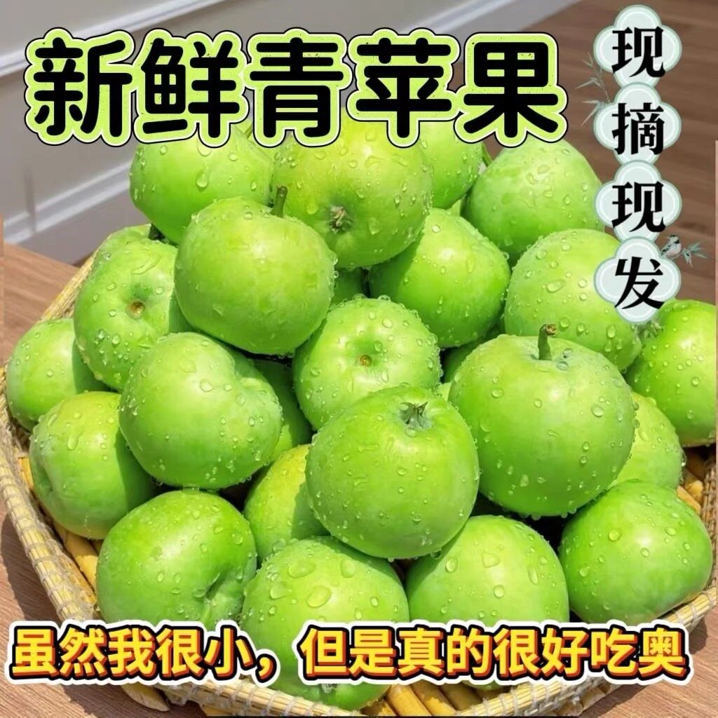 山东沂蒙山新鲜青苹果应