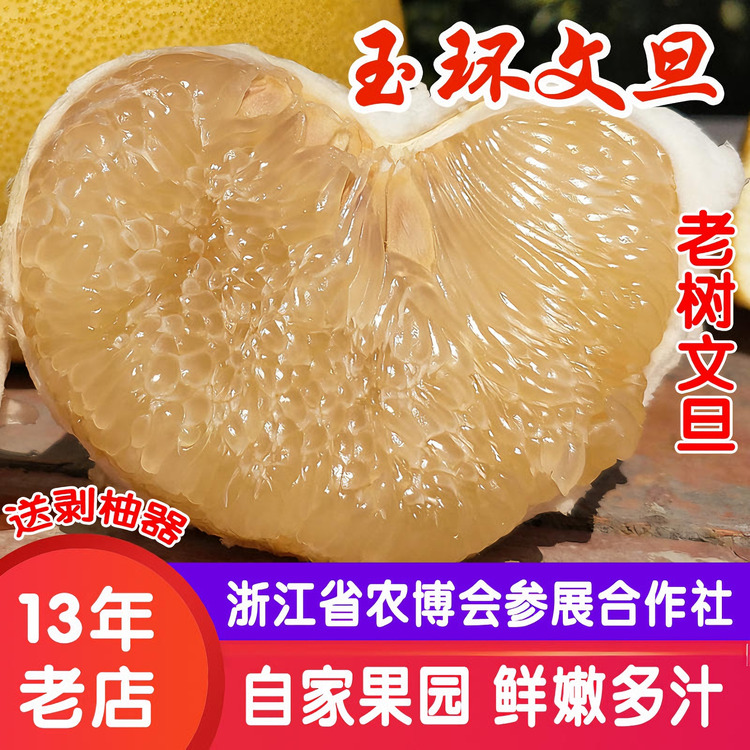 正宗玉环文旦柚子 当季新鲜水果孕妇 浙江台州楚门特产 现摘现发