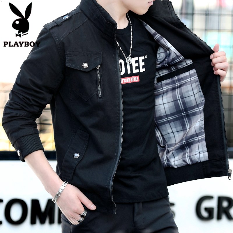 花花公子工装夹克男秋冬新品纯棉多口袋立领外套潮流修身帆布外衣|ruв категории плесень играть/Аниме/вокруг/cos/настольные игры, Косплей одежды/реквизит/услуги, Косплей мужской одежды - от Buy2taobao.com для оказания профессиональной услуги покупки агента Taobao