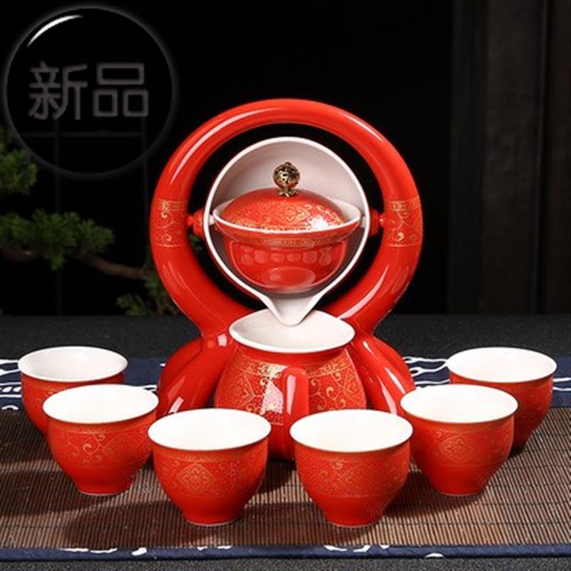 逍遥泡茶S壶懒人半全自动茶具套装办公陶瓷功夫茶杯家用创意冲茶|ruв категории посуда, чайный сервиз, кунг - Фу, чайный сервиз - от Buy2taobao.com для оказания профессиональной услуги покупки агента Taobao