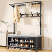 柜 凳衣帽架鞋 家用衣帽架落地北欧简易门口鞋 架挂衣架一体门厅换鞋