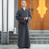 女加厚长衫 善圆僧服长褂和尚服装 男僧衣大褂长袍僧人和尚衣春秋款