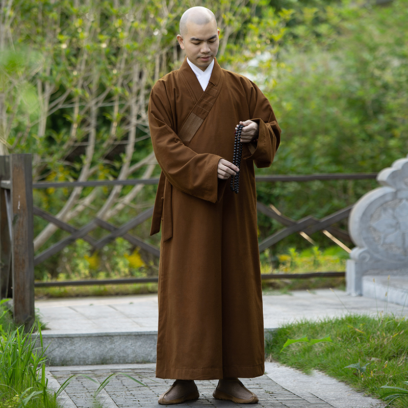 僧服长褂春秋季和尚服僧衣冬装男