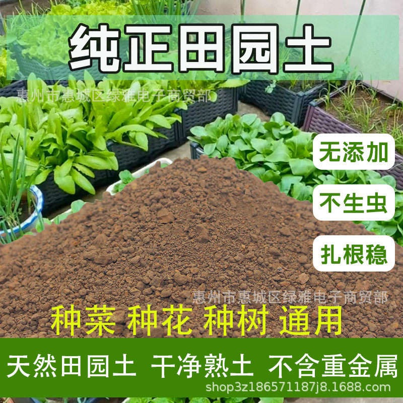 优质田园土黑土泥土黄土沙土营养土花土种植土种菜土养花专用土壤