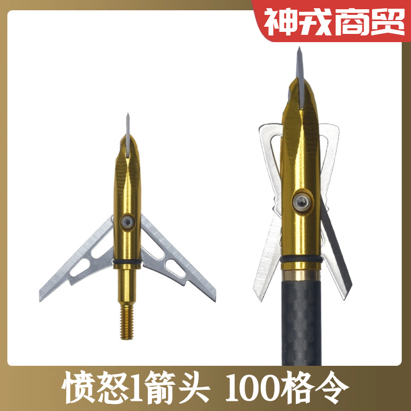 愤怒螺纹箭头100格令狩猎箭支
