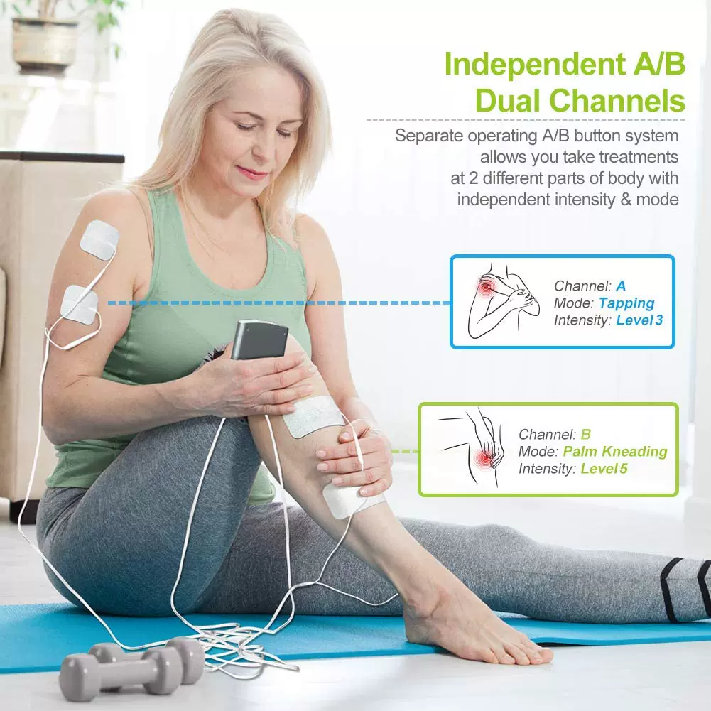 TENS7000 AUVON Dual Channel Physiotherapy Device for Pain Relief EMS Muscle Stimulator Facial