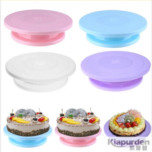 蛋糕转盘烘焙转台 旋转蛋糕裱花台 PP塑料裱花工具 蛋糕裱花转台