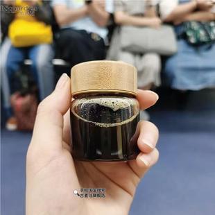 咖啡液分装瓶随身便携迷你小号透明玻璃瓶带盖浓缩原液冷萃取杯子