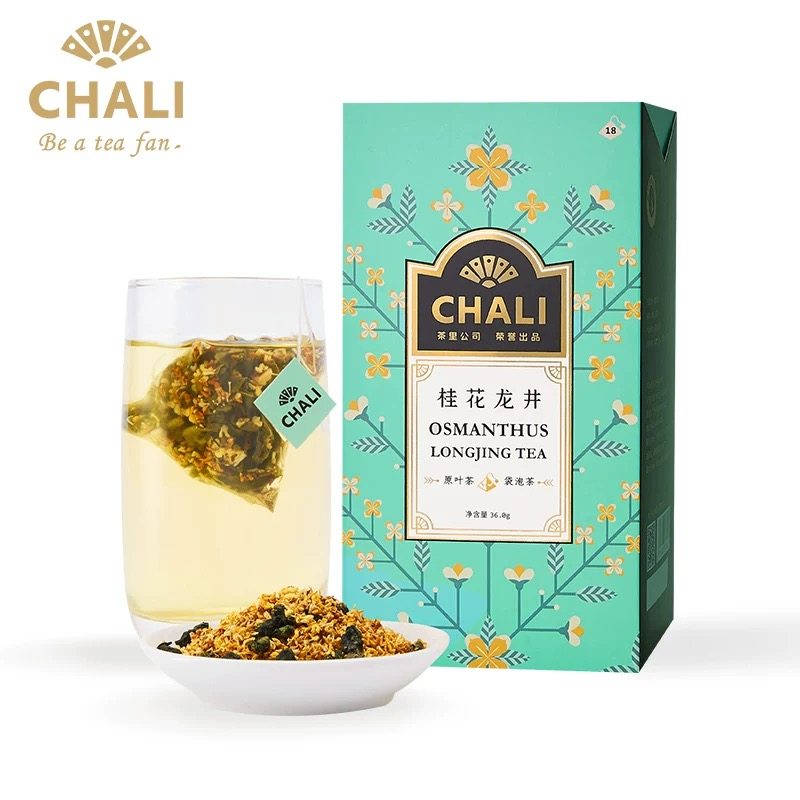 chali茶里桂花龙井花草茶