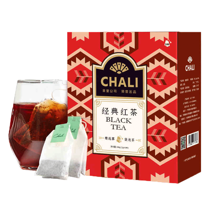ChaLi茶里 经典红茶 小袋装红茶包 袋泡茶 奶茶店专用茶叶包100包