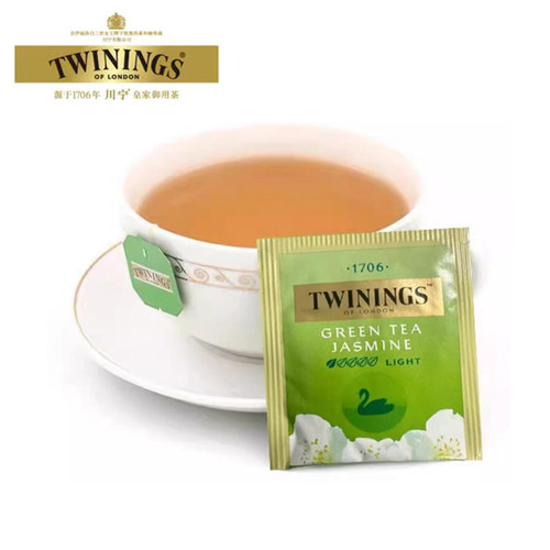 川宁茉莉花茶纯绿茶100片袋泡茶
