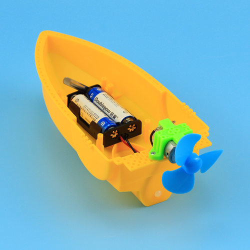 科教前沿学生科学实验DIY风力小船物理教具手工电动空气动力快艇