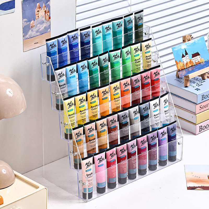 丙烯颜料置物架亚克力展示架