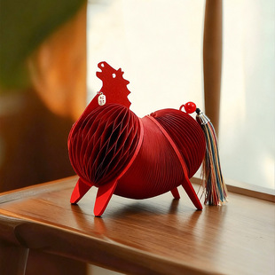 2026春节家居折纸马蜂窝式客厅玄关桌面摆件新居新婚乔迁喜庆摆件
