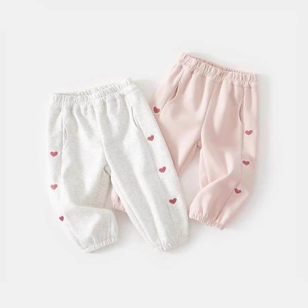 儿童裤子秋装2024新款运动卫裤女童秋季休闲裤小童纯棉女宝宝长裤