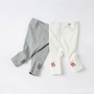 儿童长裤 女童打底裤 春季 子纯棉2025新款 中小童洋气春秋外穿 宝宝裤