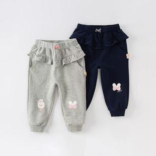 子春秋2025新款 小女孩运动裤 儿童洋气休闲裤 长裤 女宝宝秋装 女童裤