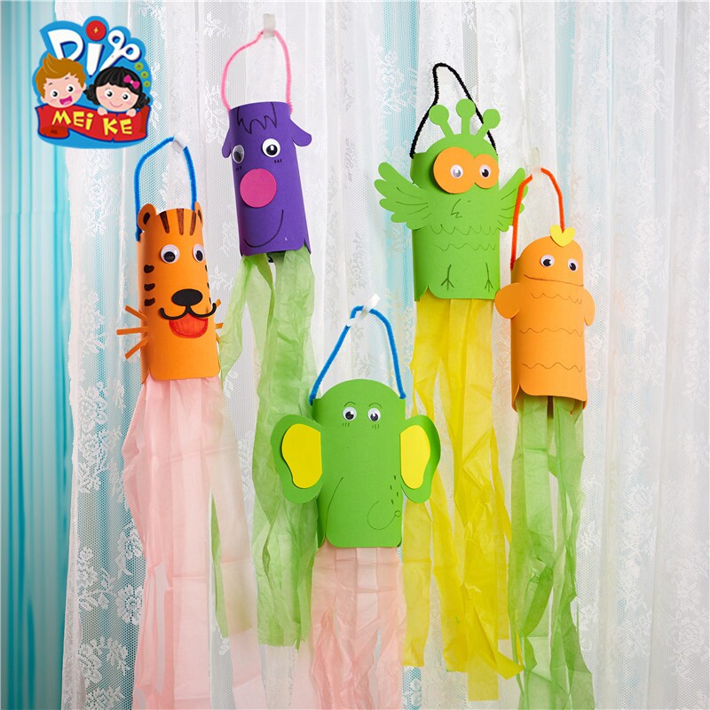 中秋节礼物手工diy灯笼eva动物风筒灯笼创意花灯幼儿园制作材料包