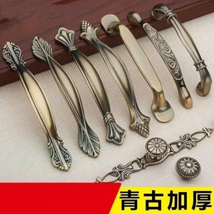 厨房小号圆形新中式橱柜门把手方衣柜摆件抽屉创意酒店推拉锁具耐