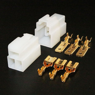 DJ7031-6.3-11/21阻燃汽车接插件3P3孔摩托车连接器公母对接