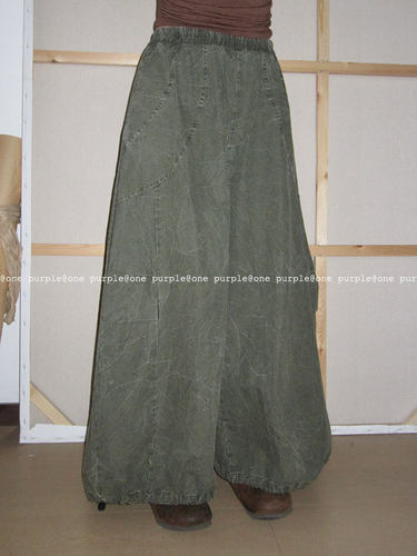 日系高腰purple植物染牛仔裤