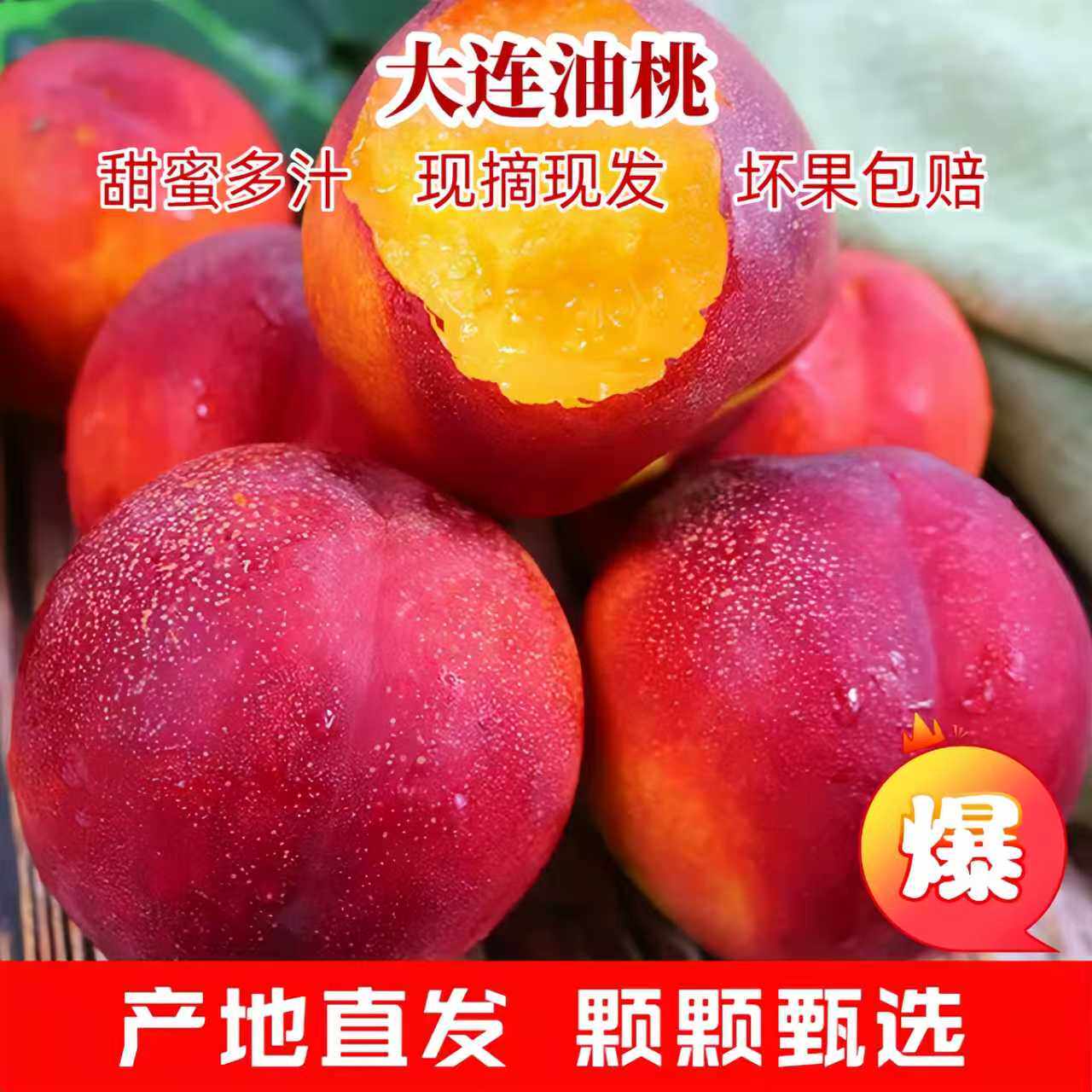 精选大连红油桃精选好果新鲜水果当季整箱黄心丑油桃孕妇水果