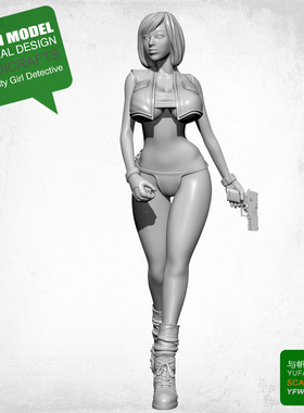 75MM YUFAN原创 X侦探美少女 树脂兵人YFWW-201989(现货)