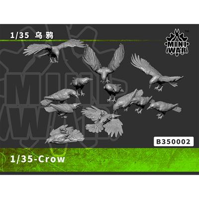 【MINIWAR】1/35 乌鸦 树脂兵人白模 B350002