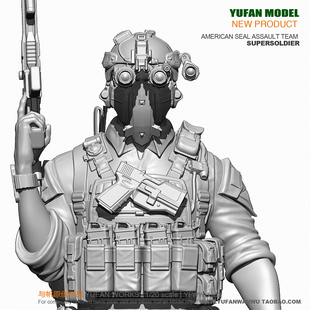 YUFAN Model 1/20 美军海豹突击队兵人手办 YFWW-1803