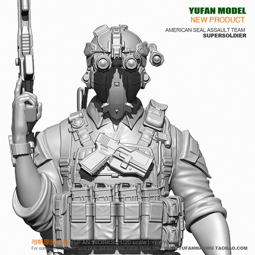 YUFAN Model 1/20 美军海豹突击队兵人手办  YFWW-1803