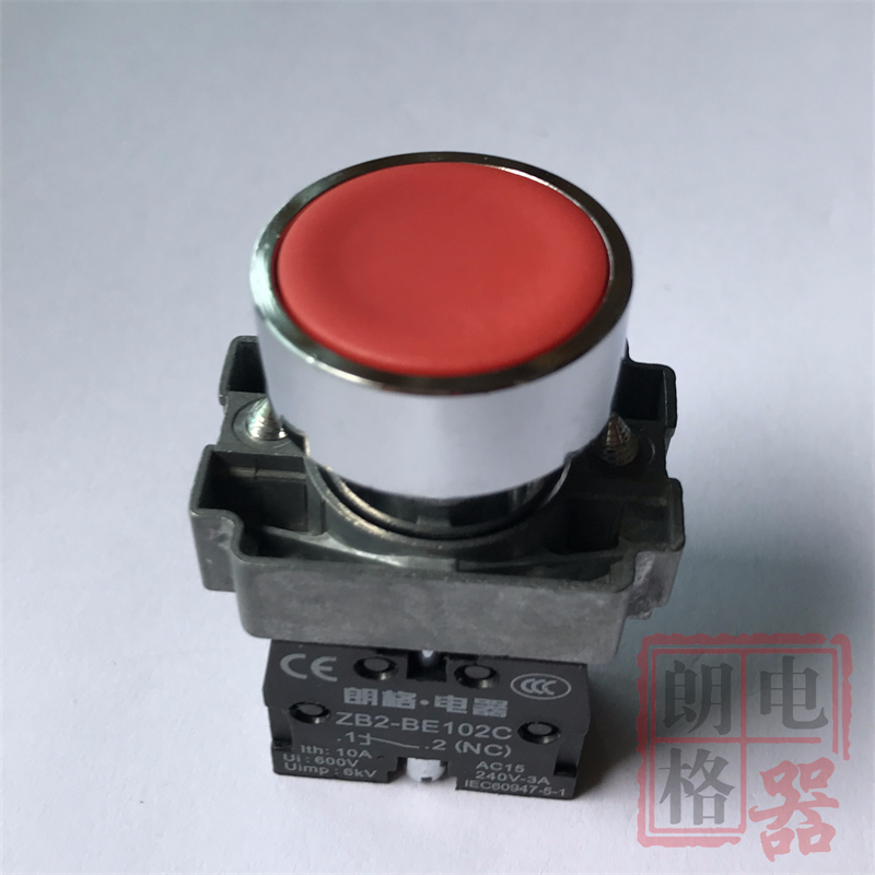 XB2-BA41C红色复位按钮开关