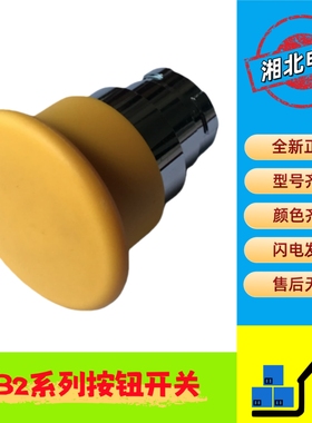 XB2系列按钮开关 XB2-BC51C 单头部 ZB2-BC5C 黄色复位按钮开关