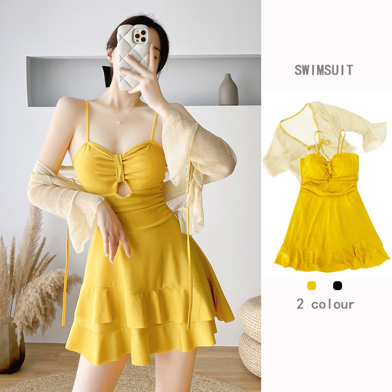 泳衣女2024微胖女孩连体保守高级