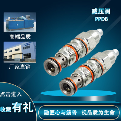 液压螺纹插装阀单向节流溢流电磁减压阀PPDB标准插孔T-11A