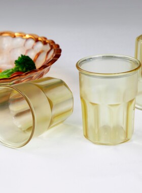 茁健茁康PPSU水杯简约儿童敞口杯户外防摔耐高温八角杯小巧190ml