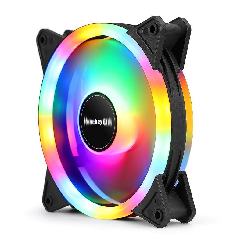 航嘉GS120流星12CM风扇台式机电脑风冷散热器DIY主机机箱风扇