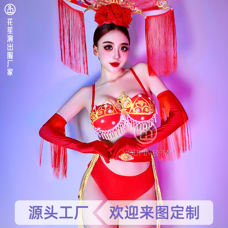 中国风酒吧DS演出服春节元旦服装