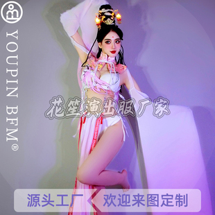 中国风嫦娥敦煌飞天异域汉服国潮酒吧gogo演出服唯美作秀舞蹈服ds