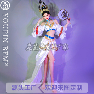 中国风长裙舞蹈服酒吧gogo演出服敦煌飞天异域舞姬风情希腊女神dj