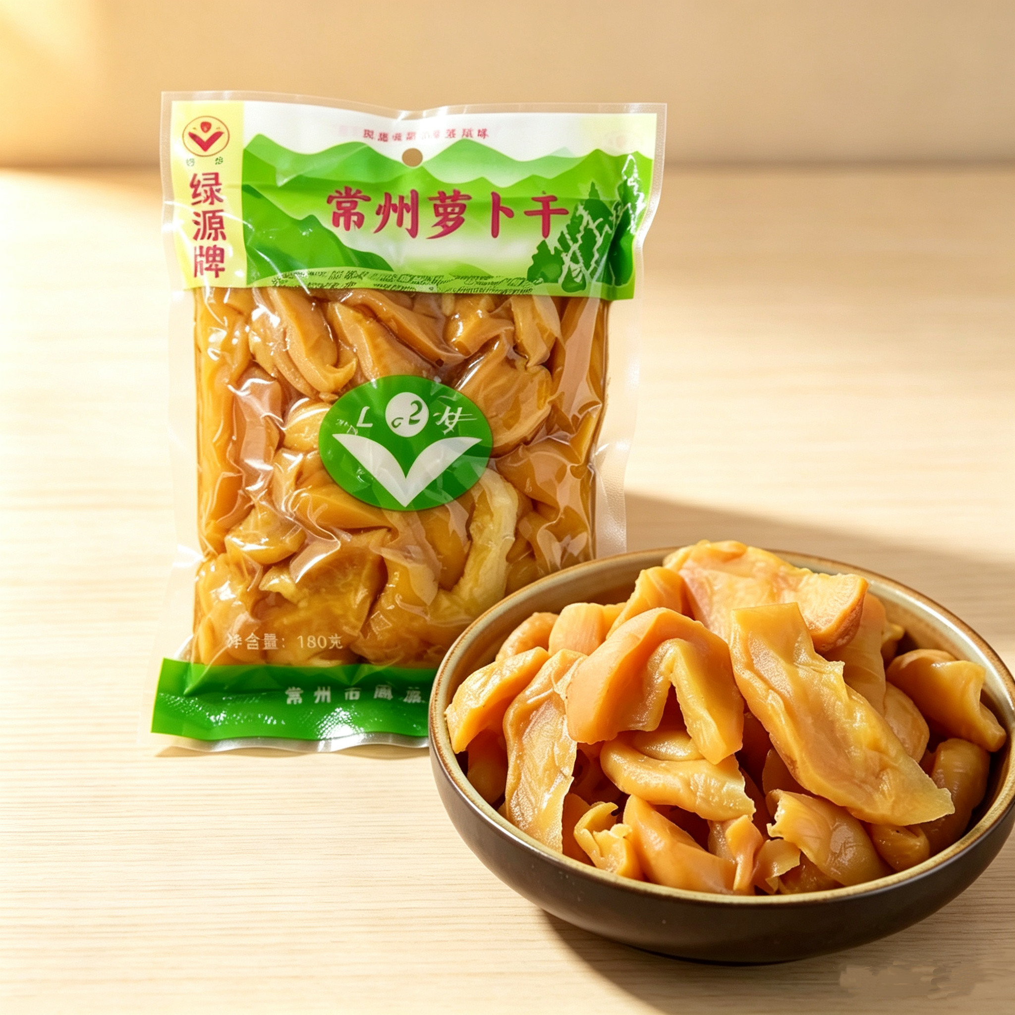 绿源牌五香萝卜干腌萝卜180g腌制/榨菜/泡菜