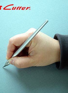 日本进口NT CUTTER D-400GP金属笔刀橡皮章手账纸雕刻纸剪纸雕刻刀小学生专用手工工具30°度45°度刀片