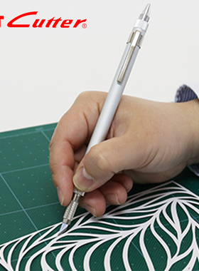 NTcutter金属笔刀双头多用雕刀笔刀橡皮章手工雕刻刀纸雕皮革模型贴膜D-1000ray笔刀