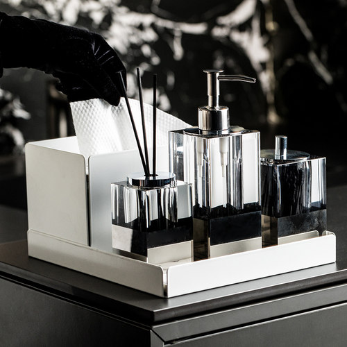 中古风卫生间洗漱台用品收纳套装